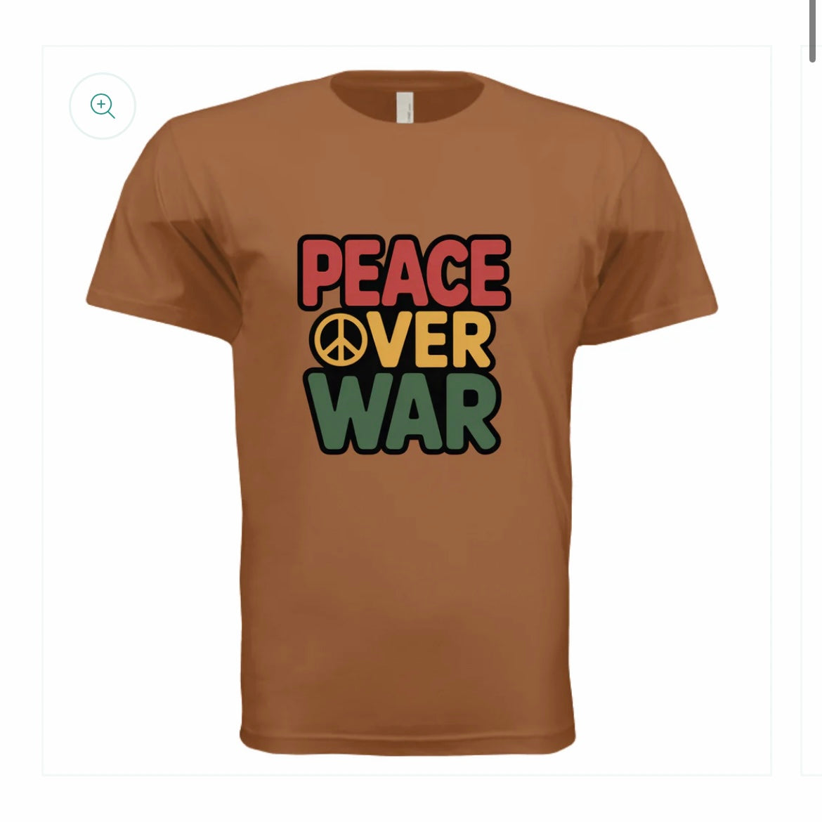 One love Peace over war